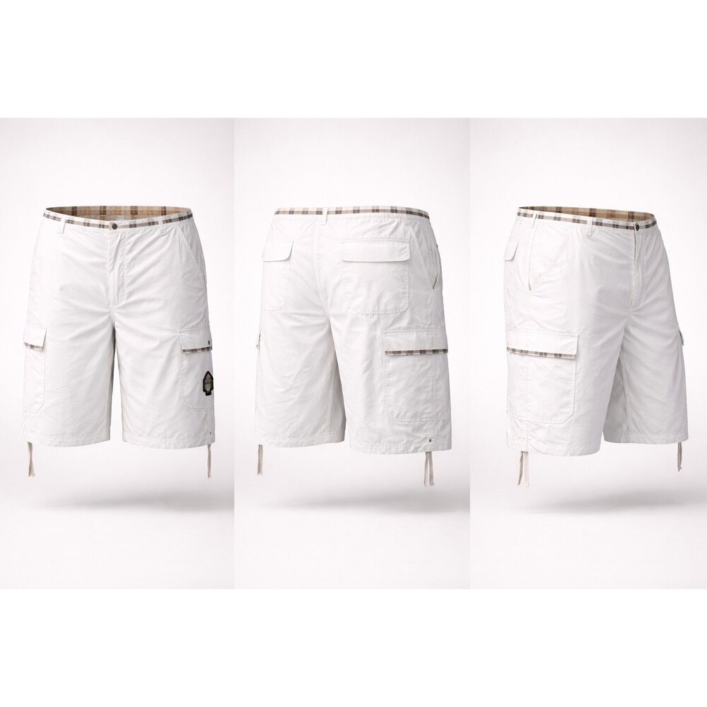 Vintage Y2K Red Ape Shorts Mens Loose Baggy Wide Leg White Patch Size 48